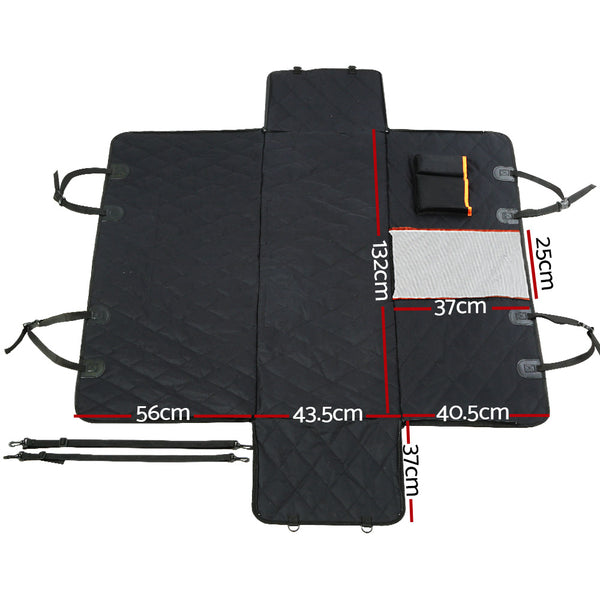 i.Pet Car Seat Cover Dog Protector Hammock Back Waterproof Belt Non Slip Mat 132cm x 140cm