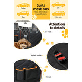 i.Pet Car Seat Cover Dog Protector Hammock Back Waterproof Belt Non Slip Mat 132cm x 140cm