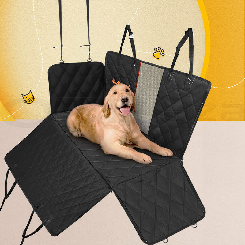 i.Pet Car Seat Cover Dog Protector Hammock Back Waterproof Belt Non Slip Mat 132cm x 140cm