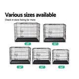 i.Pet 24" Dog Cage Crate Kennel 3 Doors