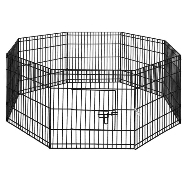 i.Pet 24" 8 Panel Dog Playpen Pet Fence Exercise Cage Enclosure Play Pen