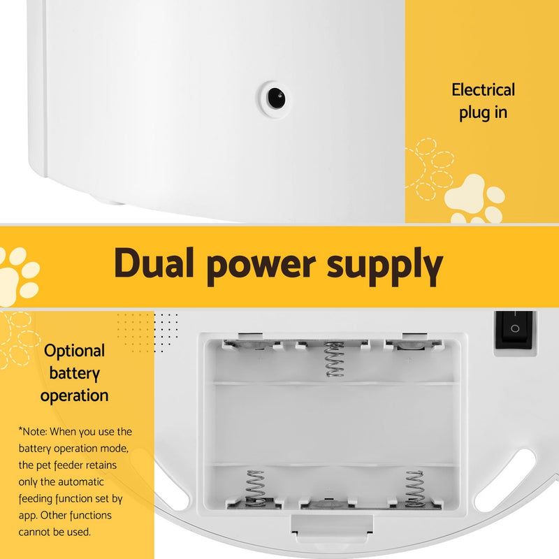 i.Pet Automatic Pet Feeder Dog Cat Wifi 7L Auto Smart Food Dispenser Timer Feed