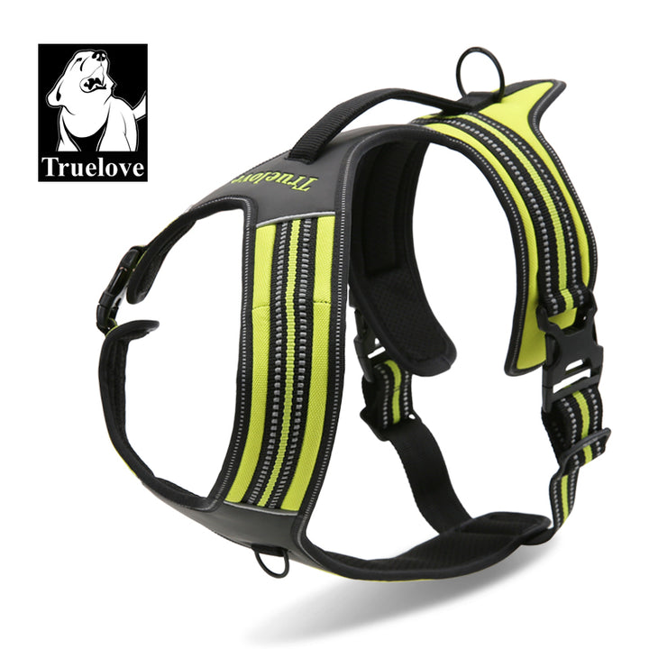 Reflective Heavy Duty Harness Neon Yellow XS