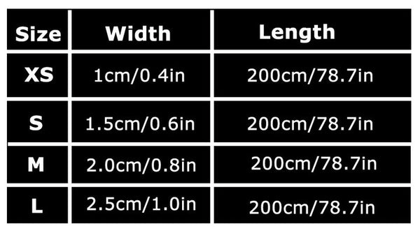 Reflective Pet Leash 2 meters Black S