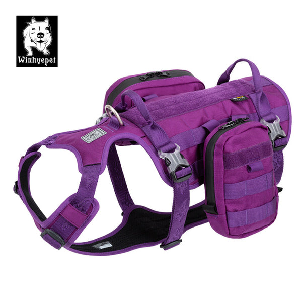 Whinhyepet Military Harness Purple M