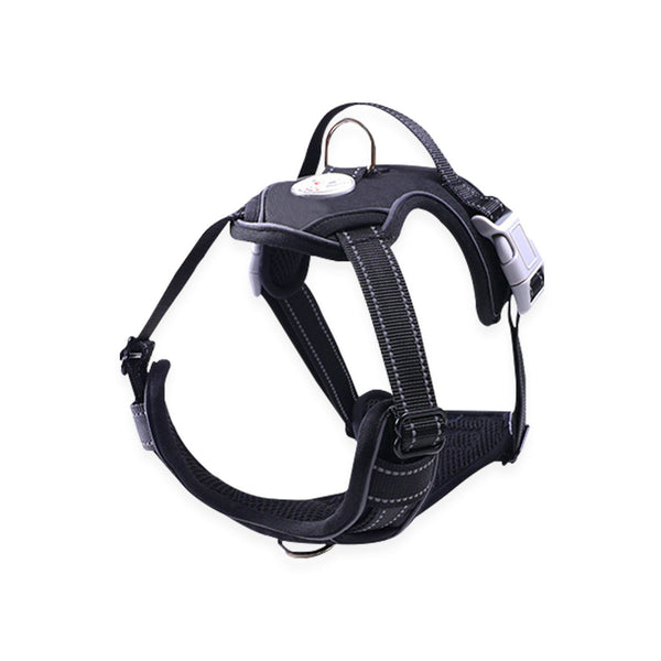 FLOOFI Dog Harness Vest M Size (Black)