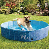 S Dog Swimming Pool - Chill Out Plastic Pet Puppy Bath Splash Fun All For Paws