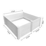 Dog Whelping Box 1.15m x 1.15m x 0.48m - Puppy Birthing PVC Pen