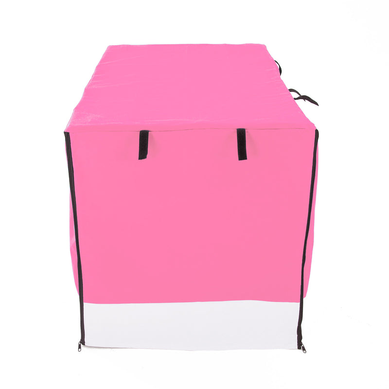 Cage Cover Enclosure for Wire Dog Cage Crate 36in PINK