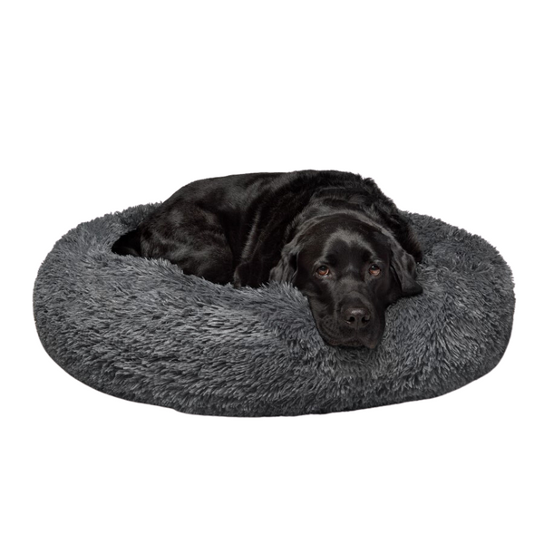 Fur King "Aussie" Calming Dog Bed - Large - Grey - 100 cm