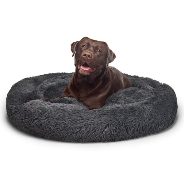 Fur King "Aussie" Calming Dog Bed - XL - Grey - 115 cm