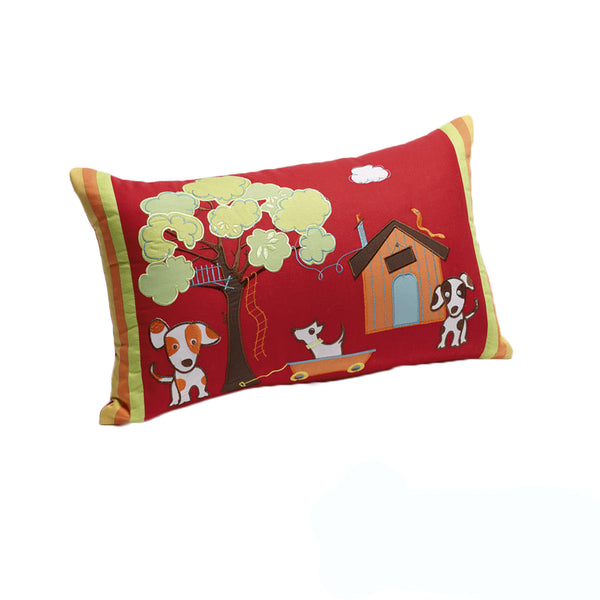 Jiggle & Giggle Oliver Red Filled Oblong Cushion 30cm x 50cm