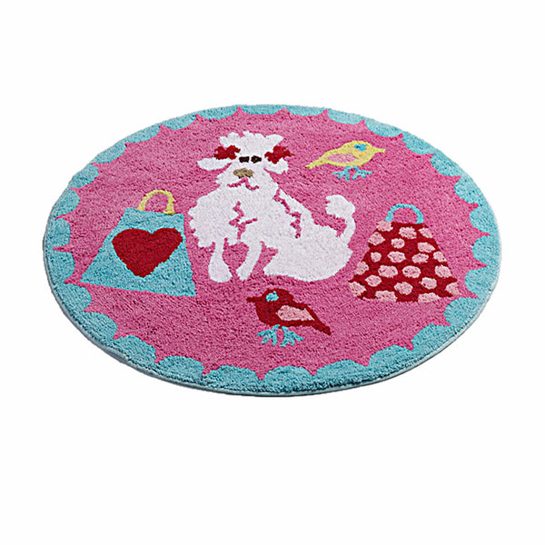 Jiggle & Giggle Born To Shop Floor Rug Round 80 cm Diameter