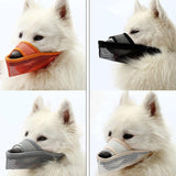 Dog Mouth Cover Anti-Bite Mesh Dog Mouth Cover Medium And Large Dogs Anti-Drop Mask Xs - Gray