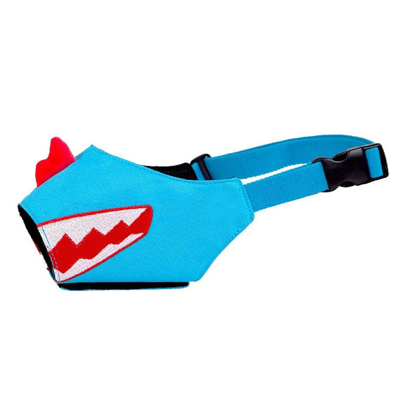Cartoon Dog Mouth Cover Anti-Bite Nylon Dog Mask - Size L - Blue - L