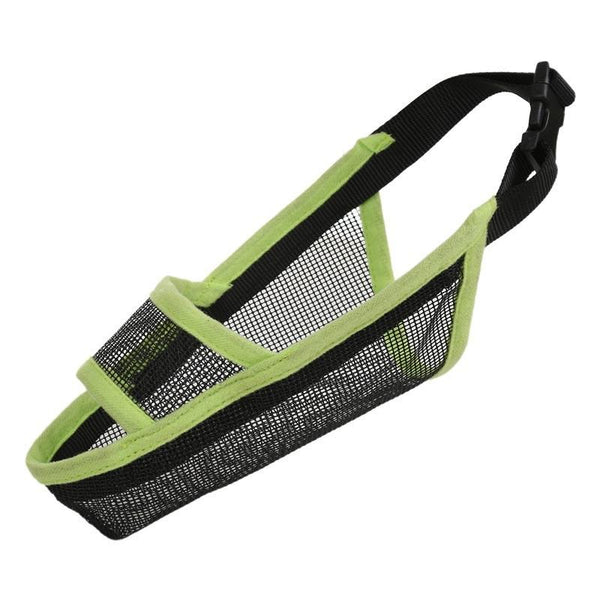 Dog Mouth Cover Anti-Bite Mesh Dog Mouth Cover Medium And Large Dogs Anti-Drop Mask Xs - Green