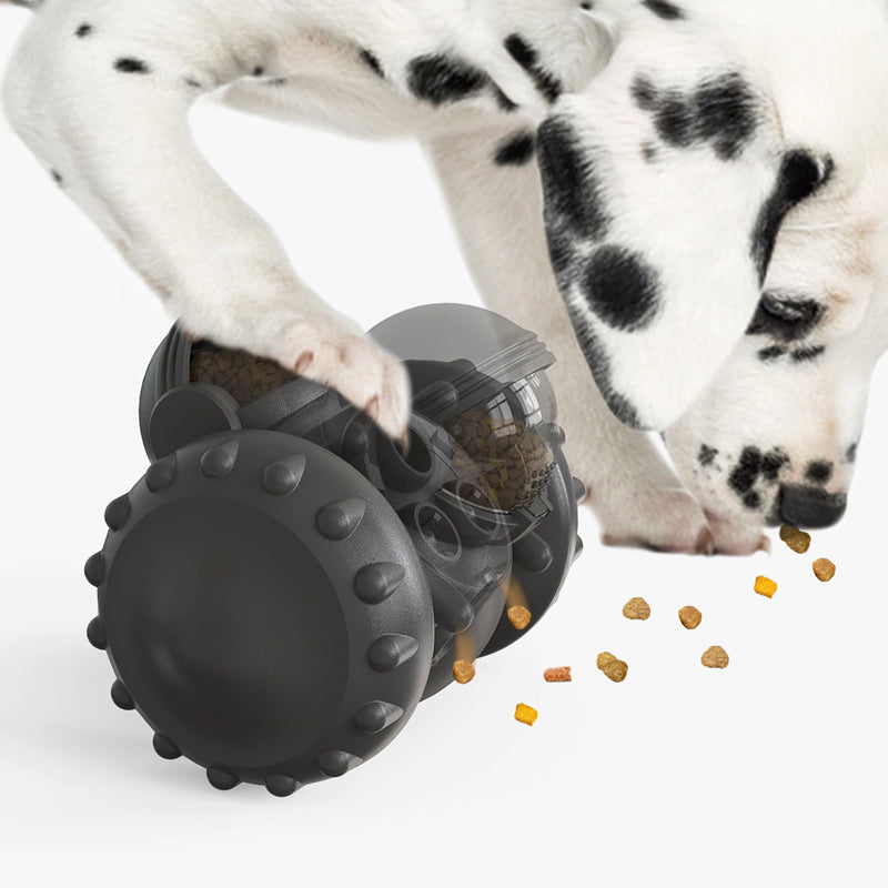 Vibe Geeks Pet Food Dispenser Tumbler Dog Treat Toy - White