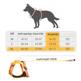 Vibe Geeks Ultimate 2-in-1 Reflective No-pull Dog Harness with Retractable Leash and Control Handle - Green - L