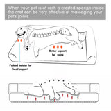 XXL Size PawfectFriend Orthopedic Dog Bed 3-Side Comfort Bolster Padded Calming Mattress Bed with Removable Cover