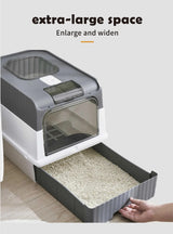 Automatic UV Sterilizing Cat Litter Box -Enclosed Design, Odor Control, and UV Germicidal Technology