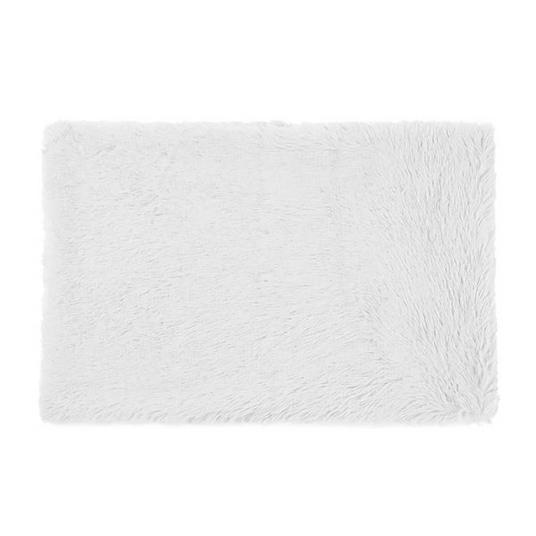 Fluffy Pet Blankets-Soft Faux Fur, Anti-Anxiety Cozy Throws for Cats and Dogs, M 80*55cm White