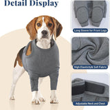 L Pet Front Leg Protective Sleeve - Elastic Dog Leg Guard for Post-Surgery Protection, Prevents Licking and Biting