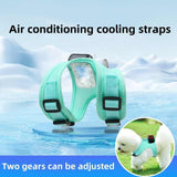 Size M Pink Pet Cooling Harness  LED Lights & Leash - Summer Relief for Small Dogs and Cats