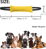 Yellow Durable 2-Pack Tug-of-War Dog Training Toy - Tear-Resistant, Safe & Interactive for All Breeds