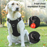 Size S Blue Reflective No-Pull Dog Harness - Adjustable & Durable for Large Breeds, Anti-Escape Design