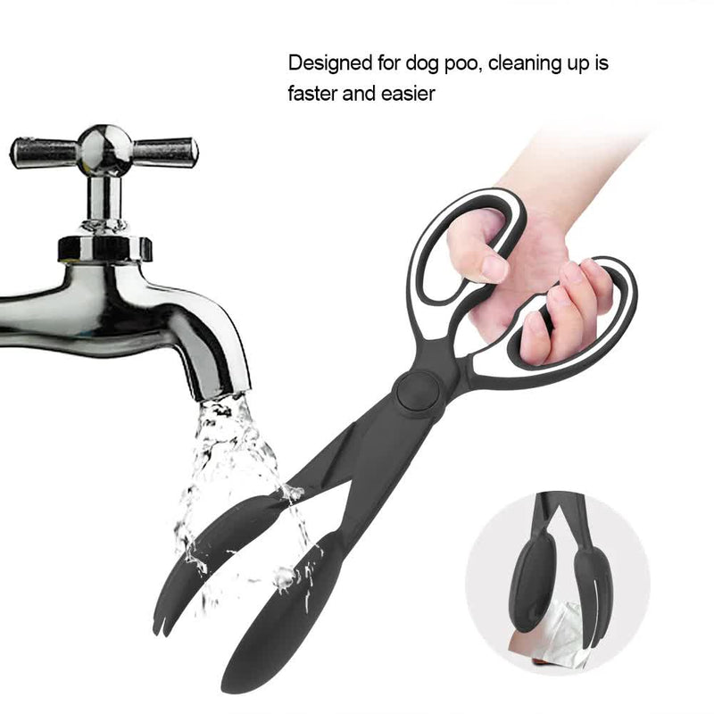 2 Pcs Pink Pet Poop Scooper with Long Handle - Durable Plastic Waste Picker for Dogs and Cats