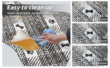 Yellow And White Pet Feeding Mat 50x70cm - Anti-Slip, Durable Diatom Mud Mat for Dogs and Cats, Easy to Clean