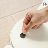 White Non-Slip Pet Feeding Mat - Waterproof Dog & Cat Food Bowl Placemat with Raised Edges