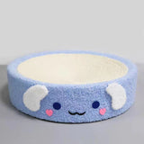 Adorable Blue Cinnamon Dog Scratching Post and Lounger - 41cm Cat Scratch Proof Basin