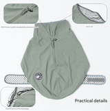 75# Yellow Waterproof Reflective Dog Raincoat for Small to Large Dogs